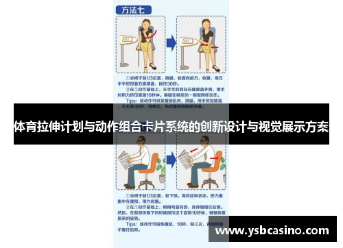 体育拉伸计划与动作组合卡片系统的创新设计与视觉展示方案